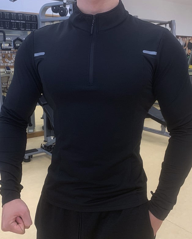 Reflective Performance Quarter-Zip Long Sleeve Shirts - Ahaselected