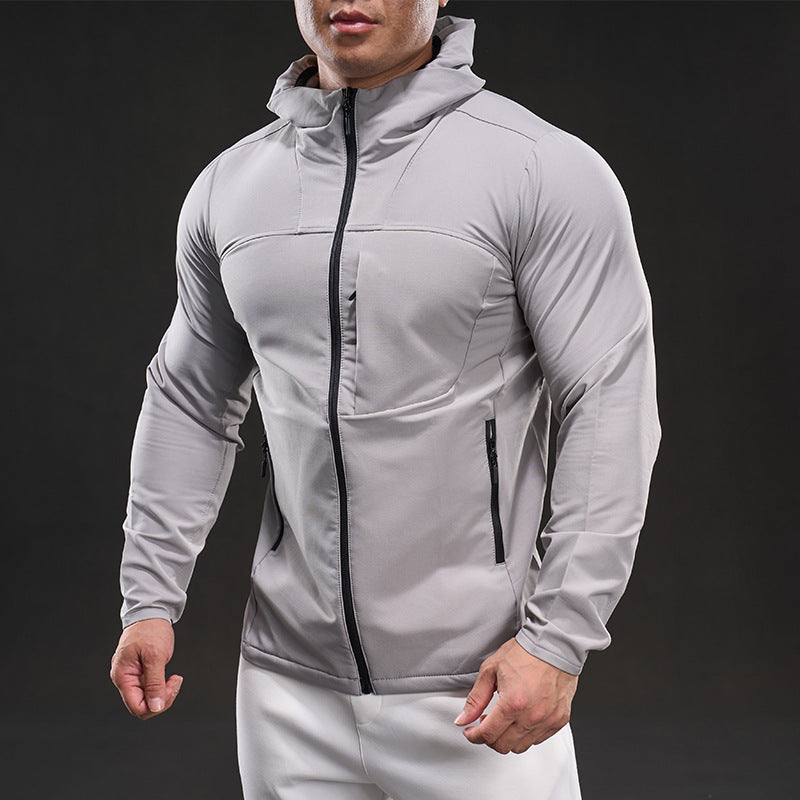 Fleece-Lined Athletic Hooded Full Zip Jacket - Ahaselected