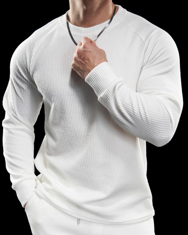Snake Pattern Shoulder Cut Pullover Long Sleeve - Ahaselected