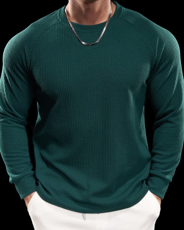 Snake Pattern Shoulder Cut Pullover Long Sleeve Shirt - Ahaselected