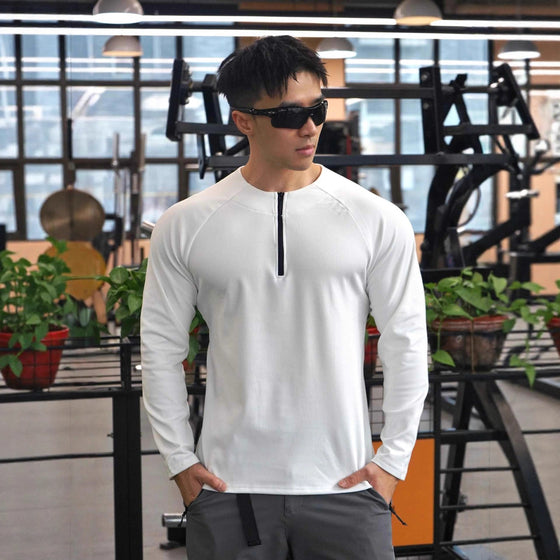 Men’s Thermal Fleece-Lined Quarter-Zip Performance Top