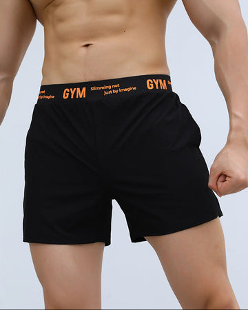 Short d'entraînement avec ceinture imprimée 3" pour homme