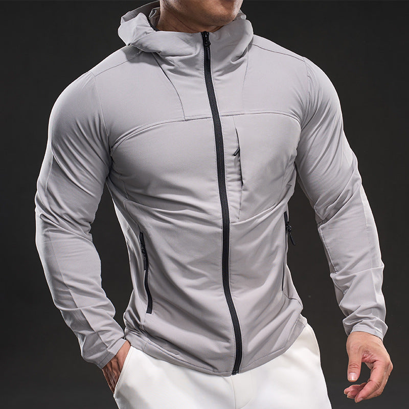 Fleece-Lined Athletic Hooded Full Zip Jacket - Ahaselected