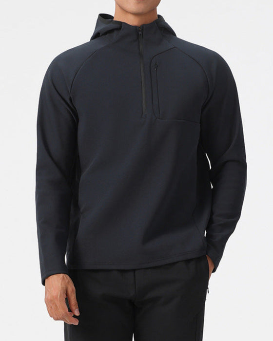 Men's Hooded Half-Zip Pullover