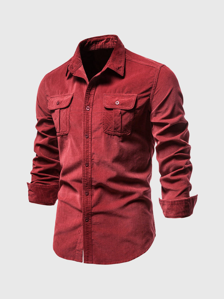Camisa de pana ligera para hombre 
