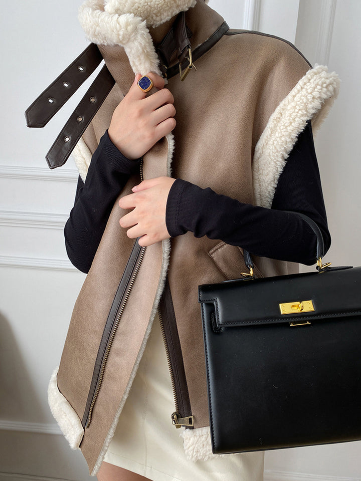 Shearling Rancher Leather Vest