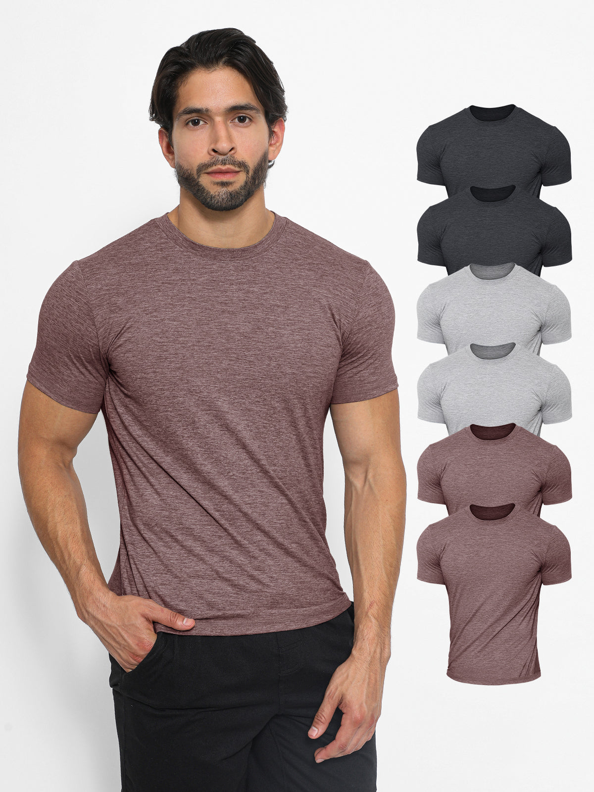 6-Pack Softest Performance Tee Short Sleeve - Ahaselected