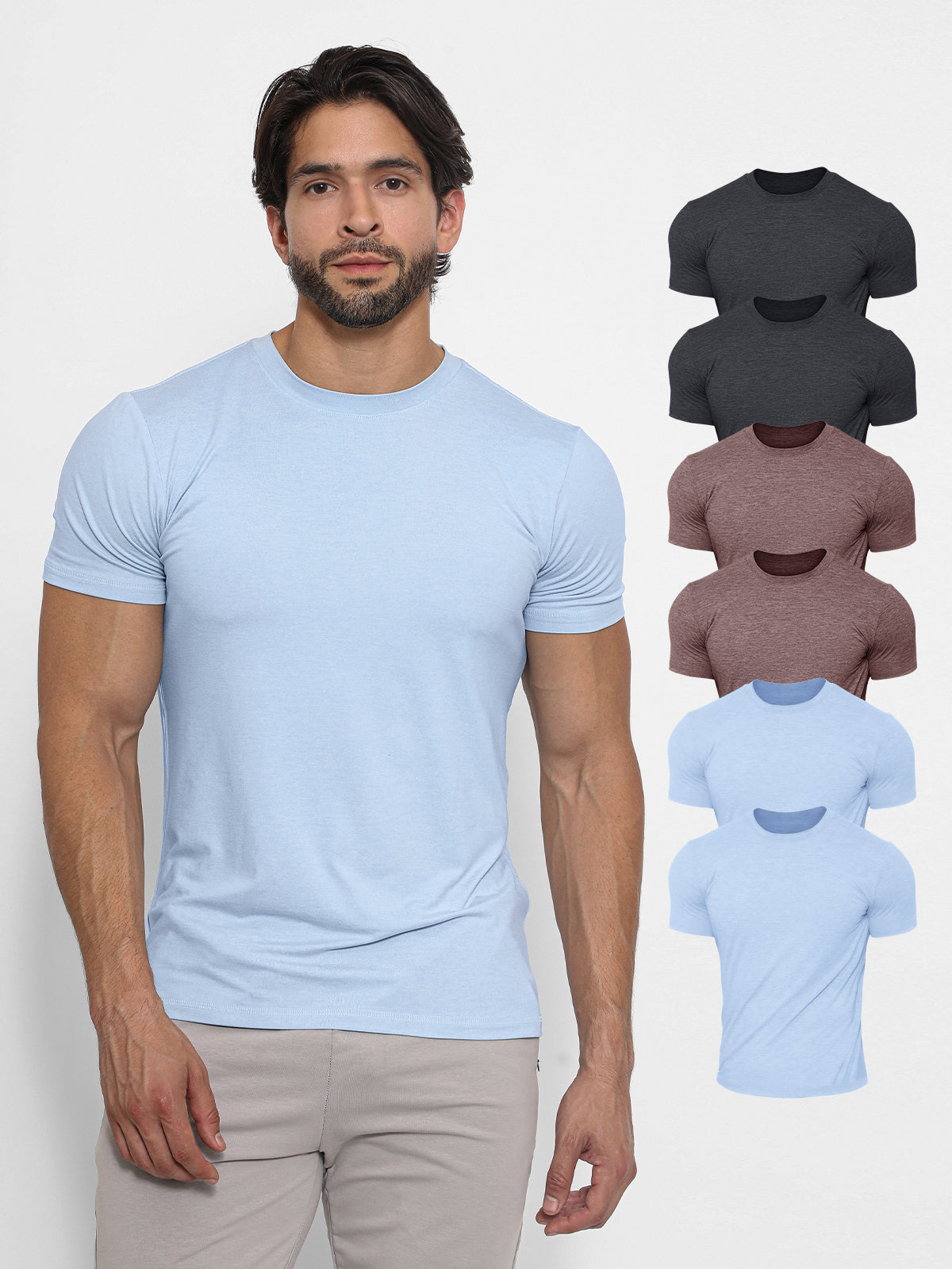 6-Pack Softest Performance Tee Short Sleeve - Ahaselected