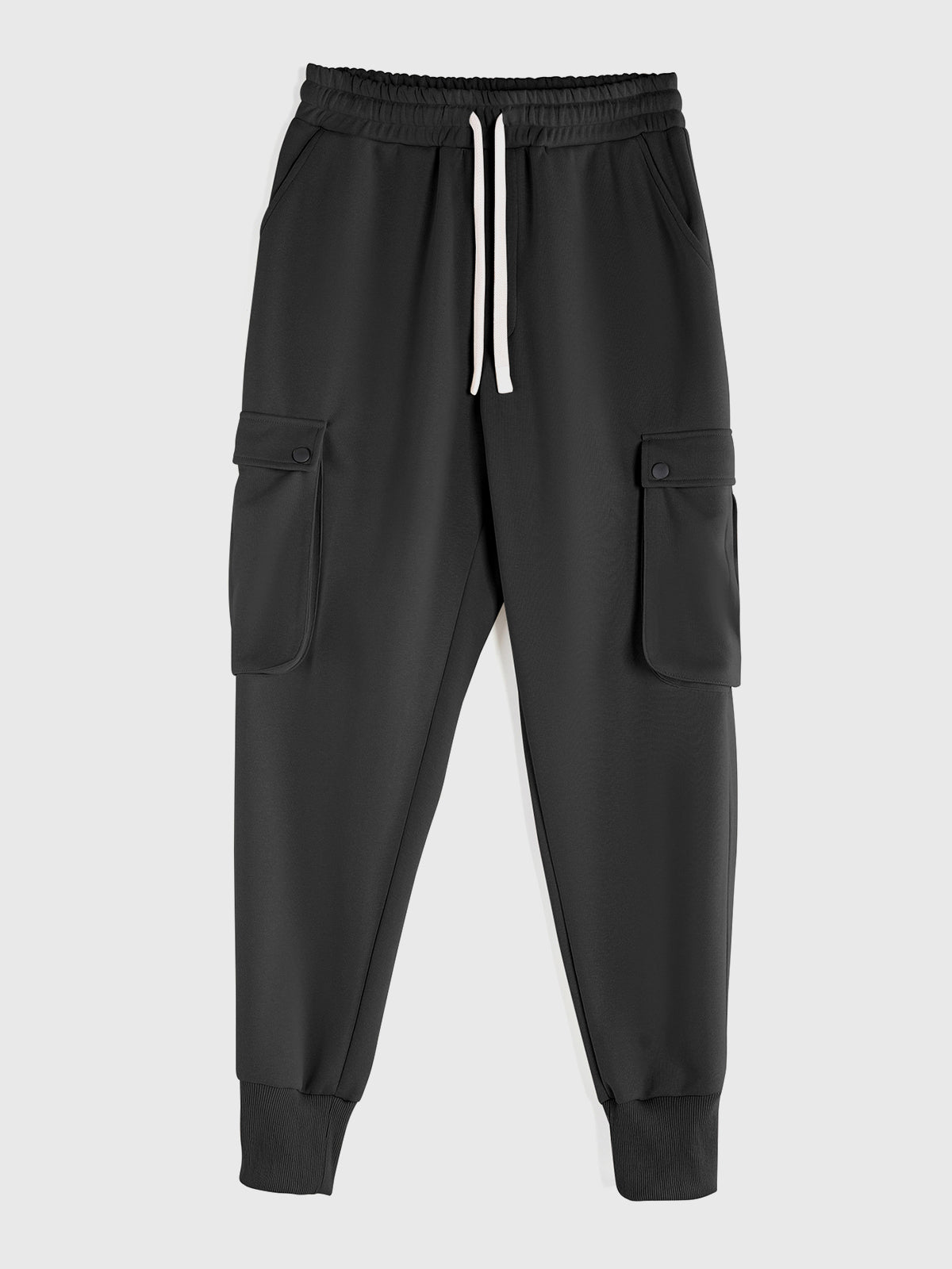 Comfy High Rib Cargo Sweatpant Jogger All Season Essential - Ahaselected