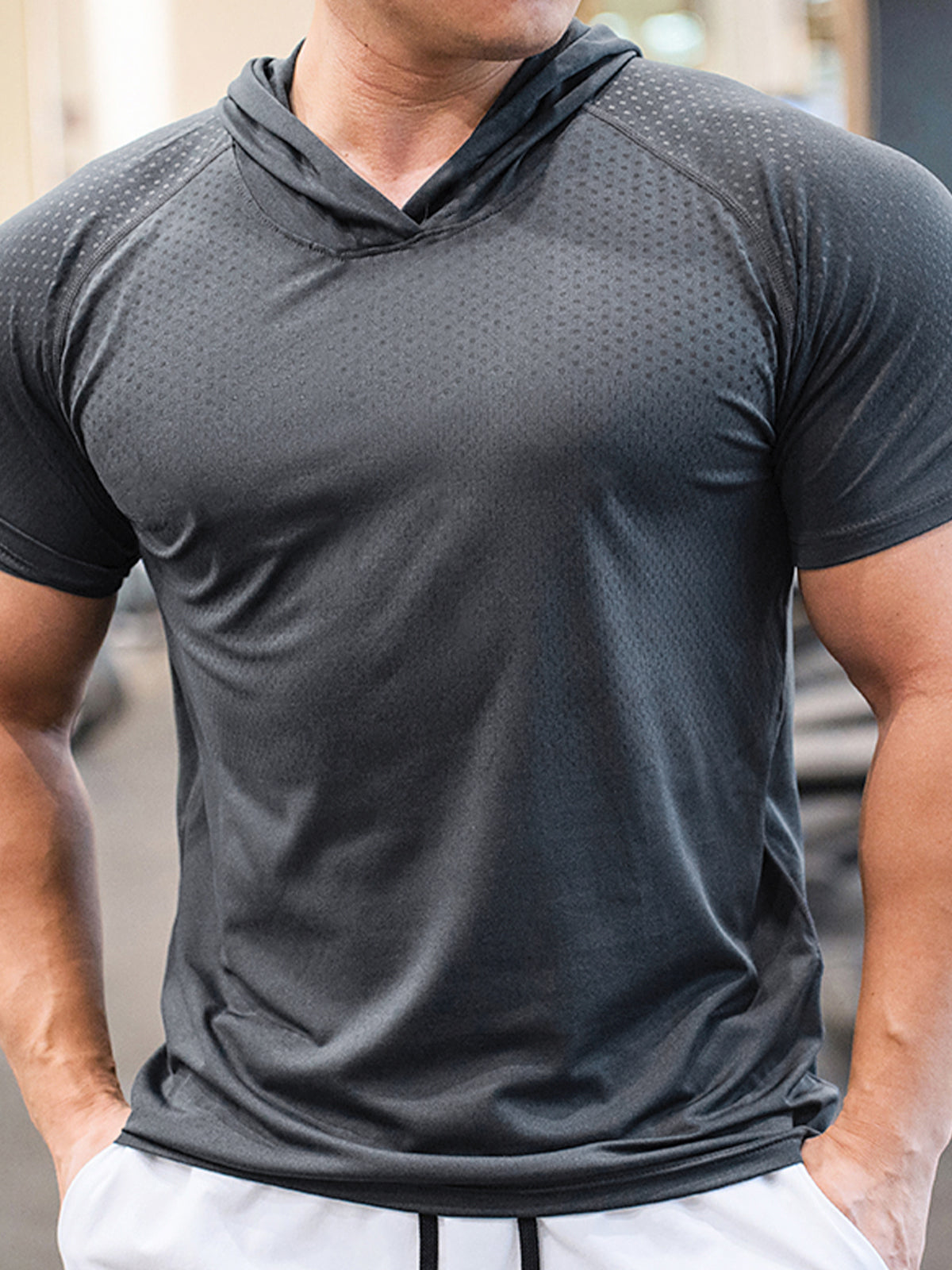 M's Core Hooded Performance Shirt-Short Sleeve - Ahaselected
