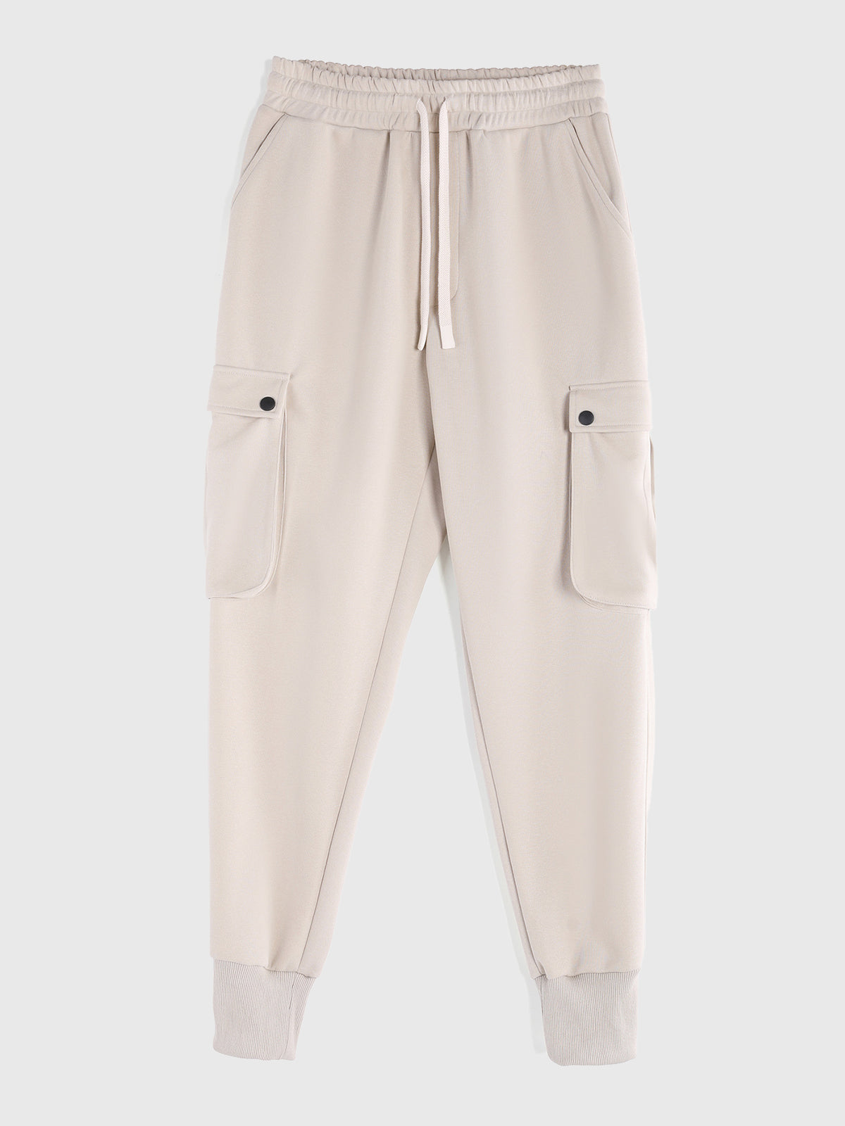 Comfy High Rib Cargo Sweatpant Jogger All Season Essential - Ahaselected