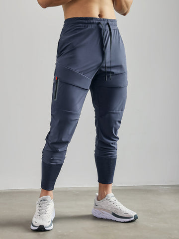 Stay Cool High Rib Cargo Jogger Athletic Stretch Pants
