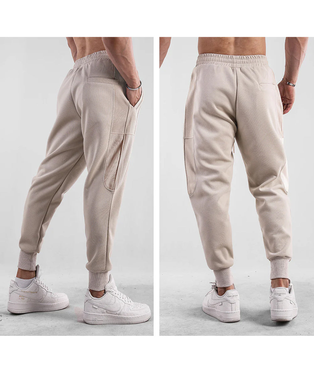 AthleticSoft Tapered Side-Pocket Joggers - Ahaselected