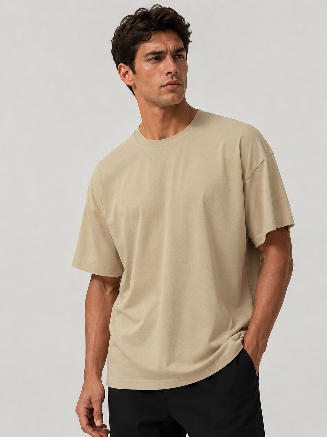 Men's Soft Cotton Relaxed Fit T-Shirt-thumbmail-1
