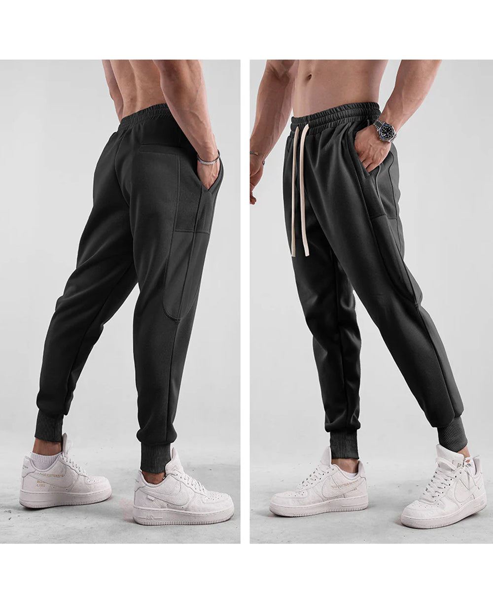 AthleticSoft Tapered Side-Pocket Joggers - Ahaselected