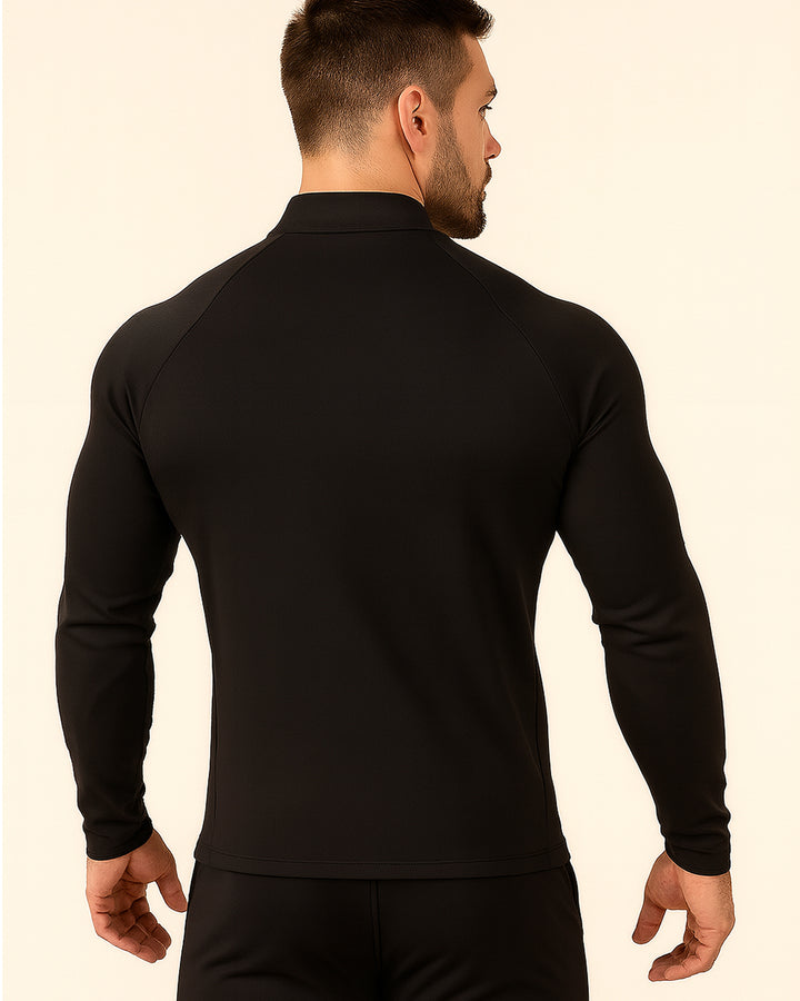 Men's Half-Zip Woven Stand-Collar Quick-Dry Long-Sleeve Outdoor Shirts
