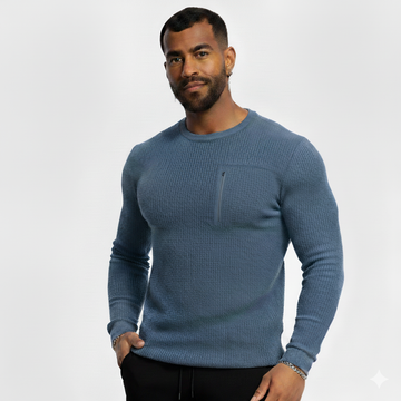 Men’s Long-Sleeve Crew Neck Sports T-Shirt