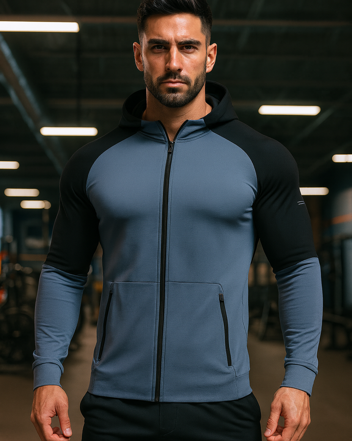 Men’s Full-Zip Hooded Sports Jacket