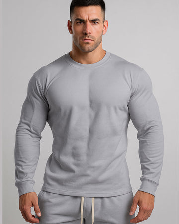 Men’s Crewneck Long Sleeve Pullover Sweatshirt