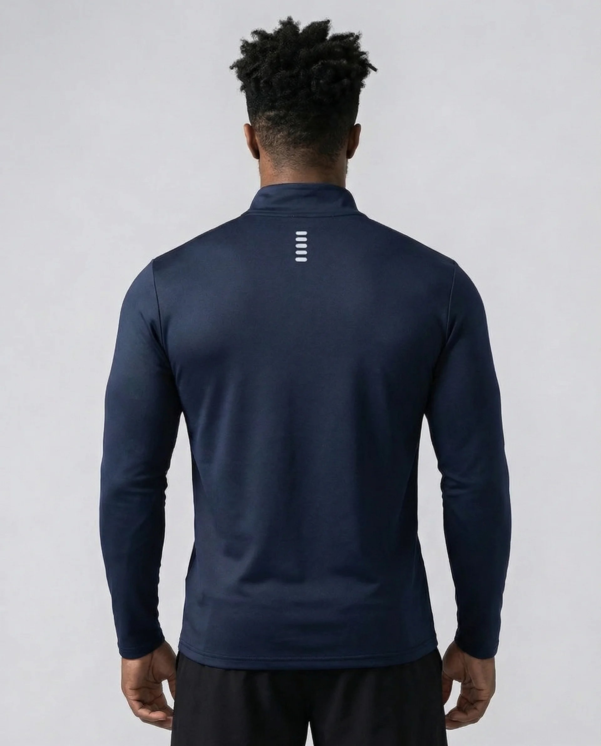 Camisas de manga larga con cremallera de un cuarto y rendimiento reflectante -thumbmail-8
