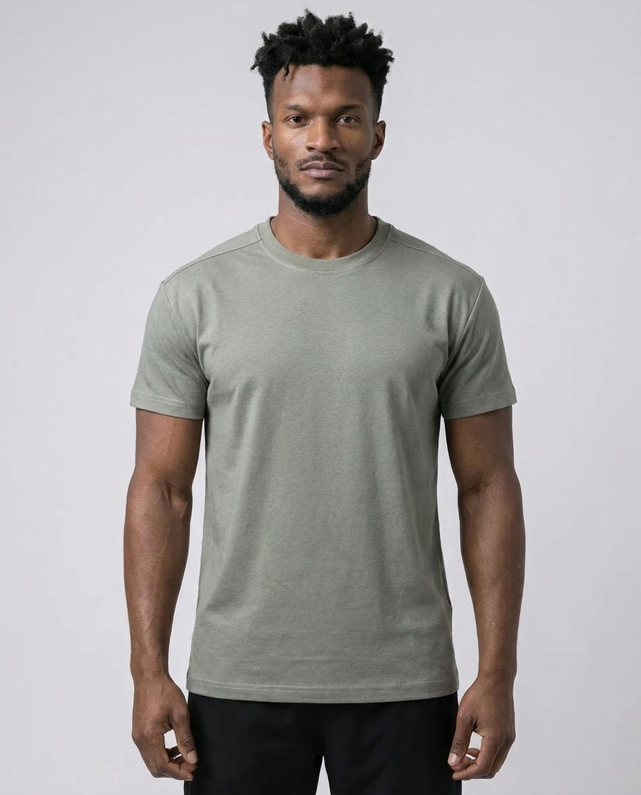 Men’s Structured Fit Stretch Cotton Tee