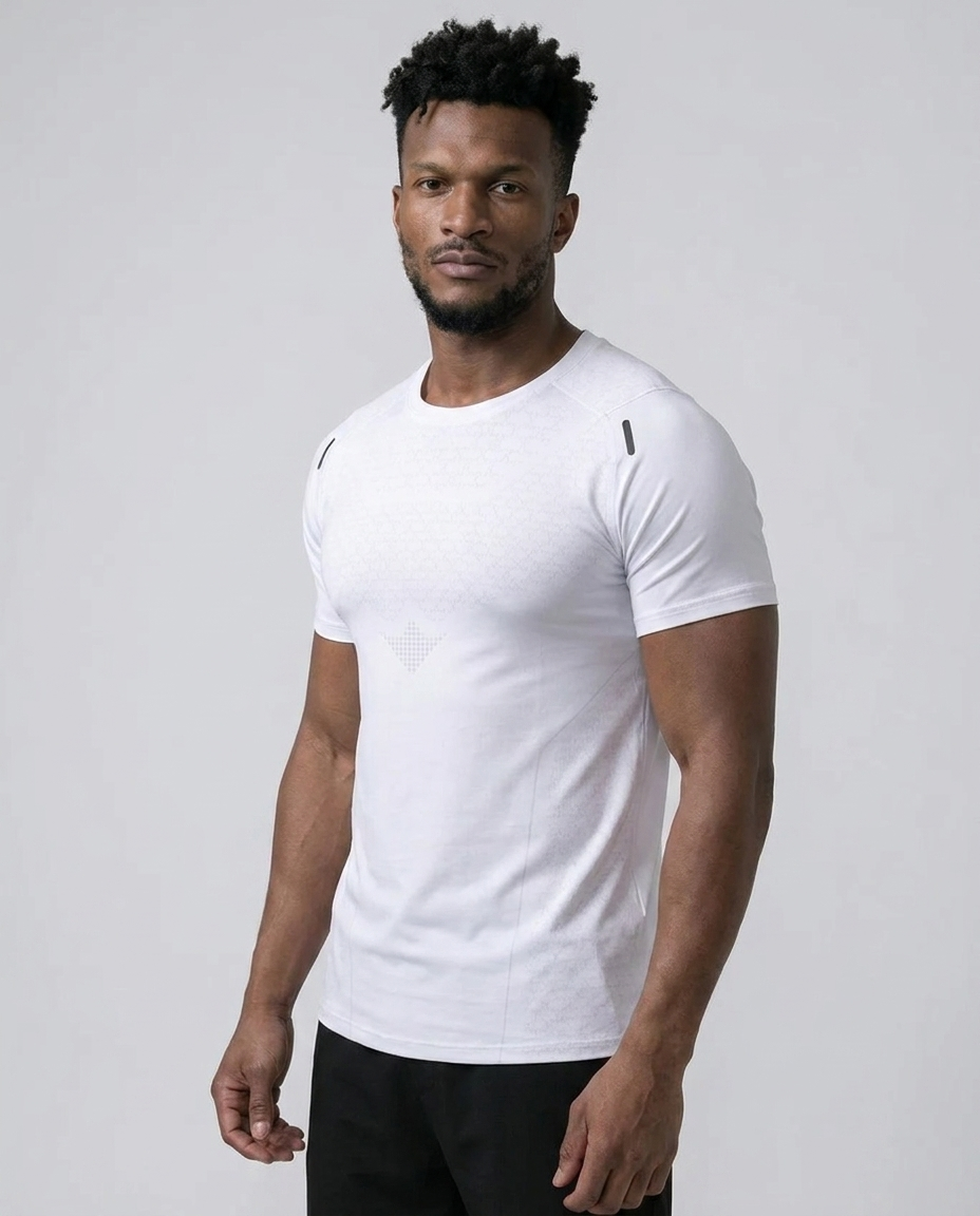 Schnelltrocknendes, kurzärmliges Fitness-T-Shirt 