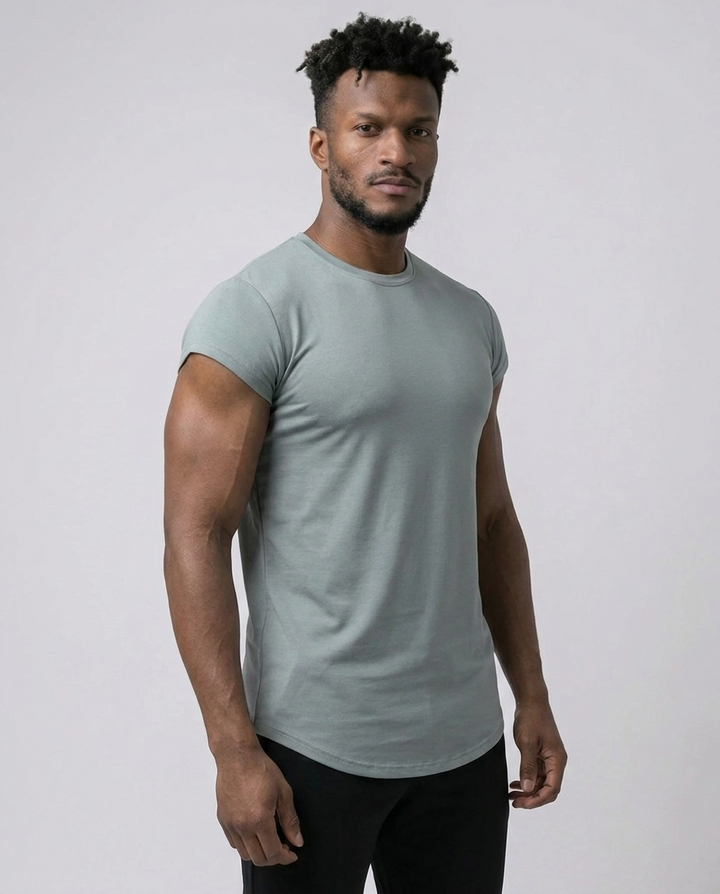 Camiseta ajustada con mangas cortas