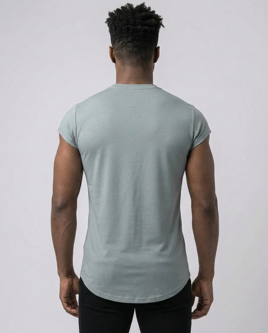 Cap Sleeve Muscle Fit Tee-thumbmail-3