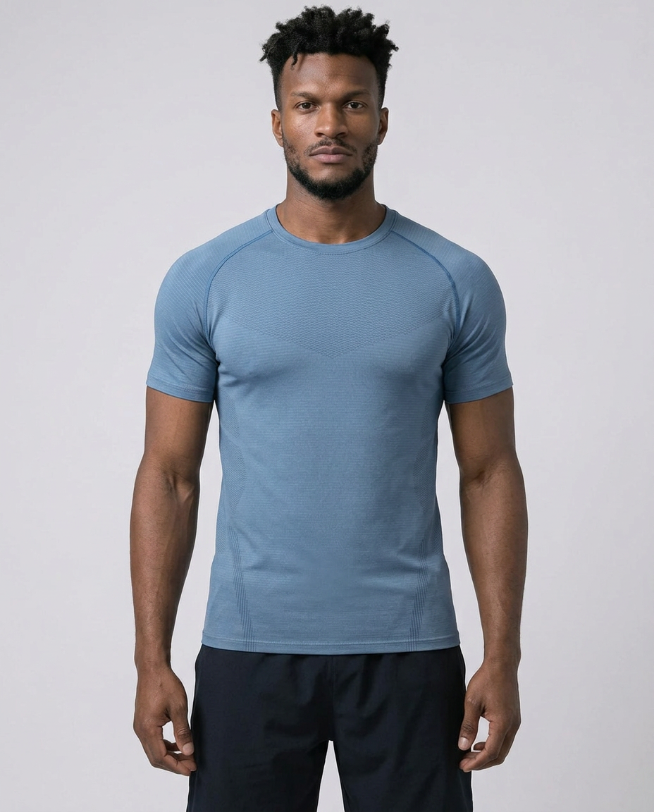 Men's Cool Touch Quick Dry Stretch Training T Shirt