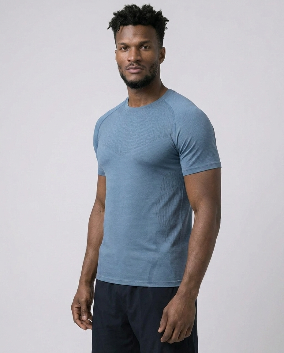 Men's Cool Touch Quick Dry Stretch Training T Shirt
