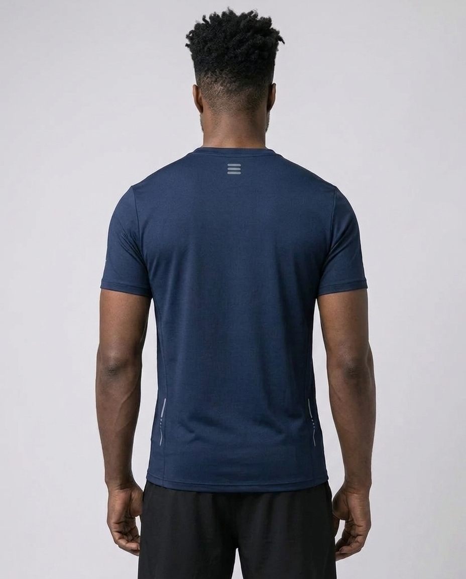 T-shirt d’entraînement pour homme à imprimé camouflage et tissu performant-thumbmail-3