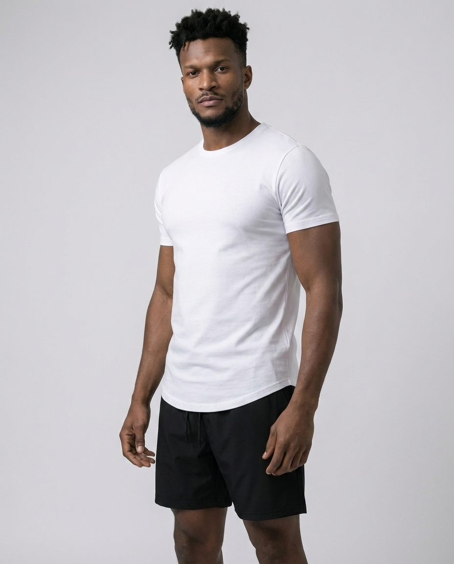 T-shirt elasticizzata Elite All Day a maniche corte con orlo curvo-thumbmail-7