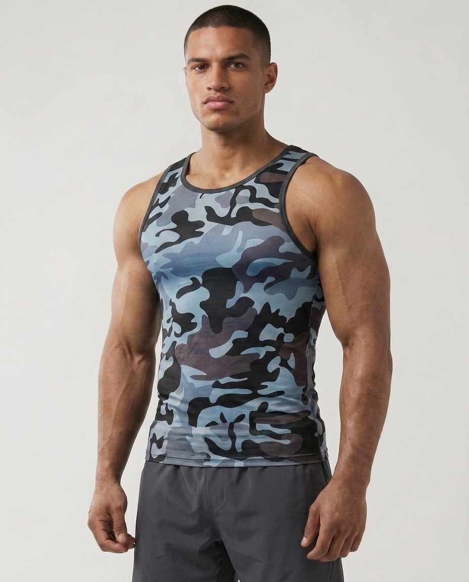 Men’s Camo Compression Tank Top