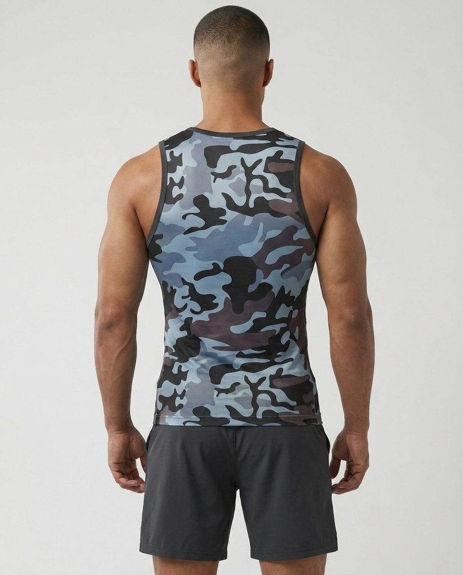 Men’s Camo Compression Tank Top-thumbmail-3