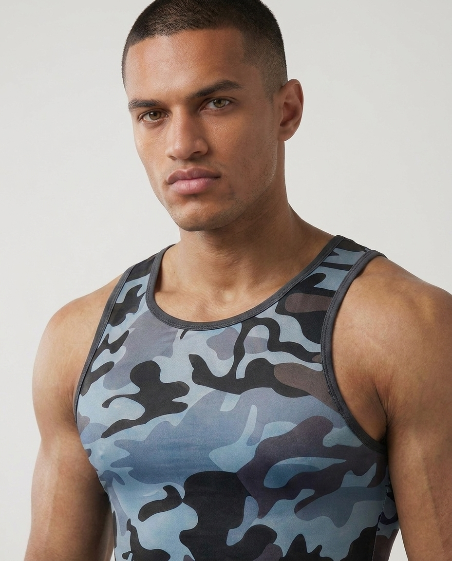 Men’s Camo Compression Tank Top-thumbmail-4