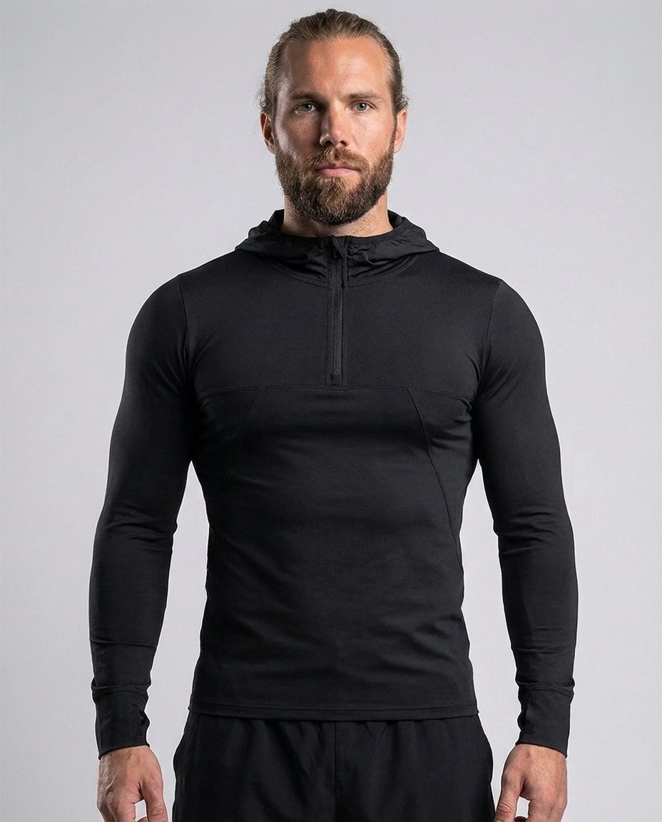 Langarm-Active-T-Shirt mit Kapuze für Herren-thumbmail-17