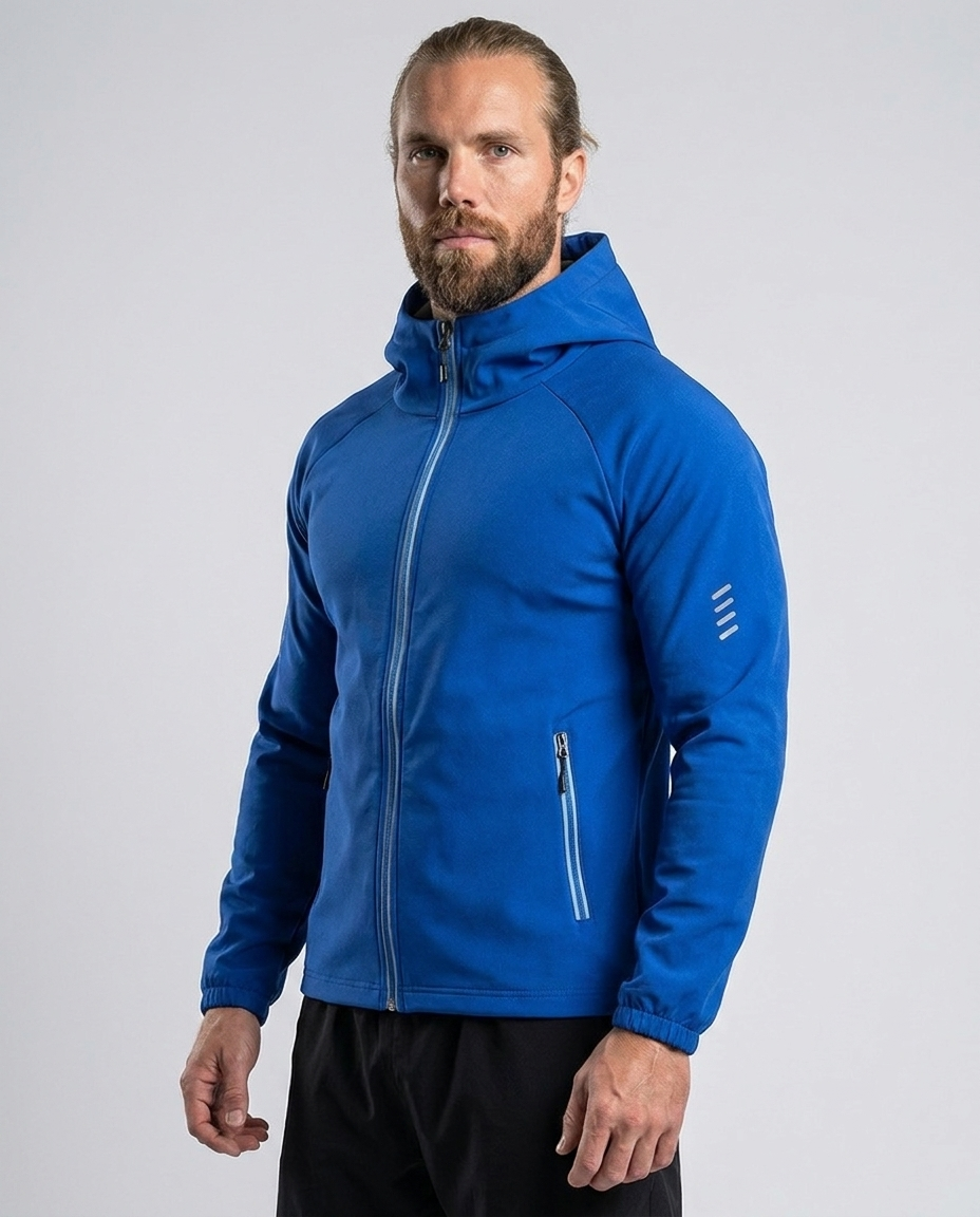 Veste à capuche en softshell polaire résistante au vent