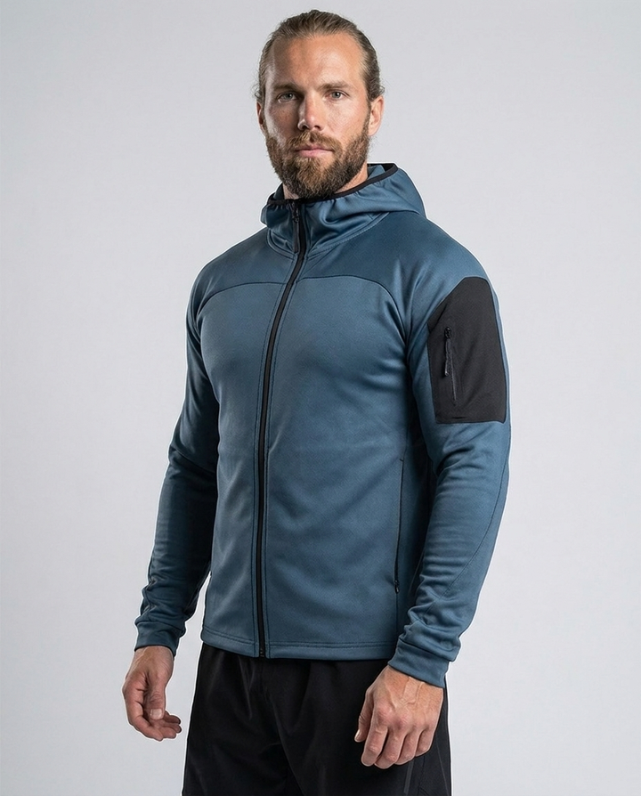 Performance-Kapuzenjacke mit Armtaschen 