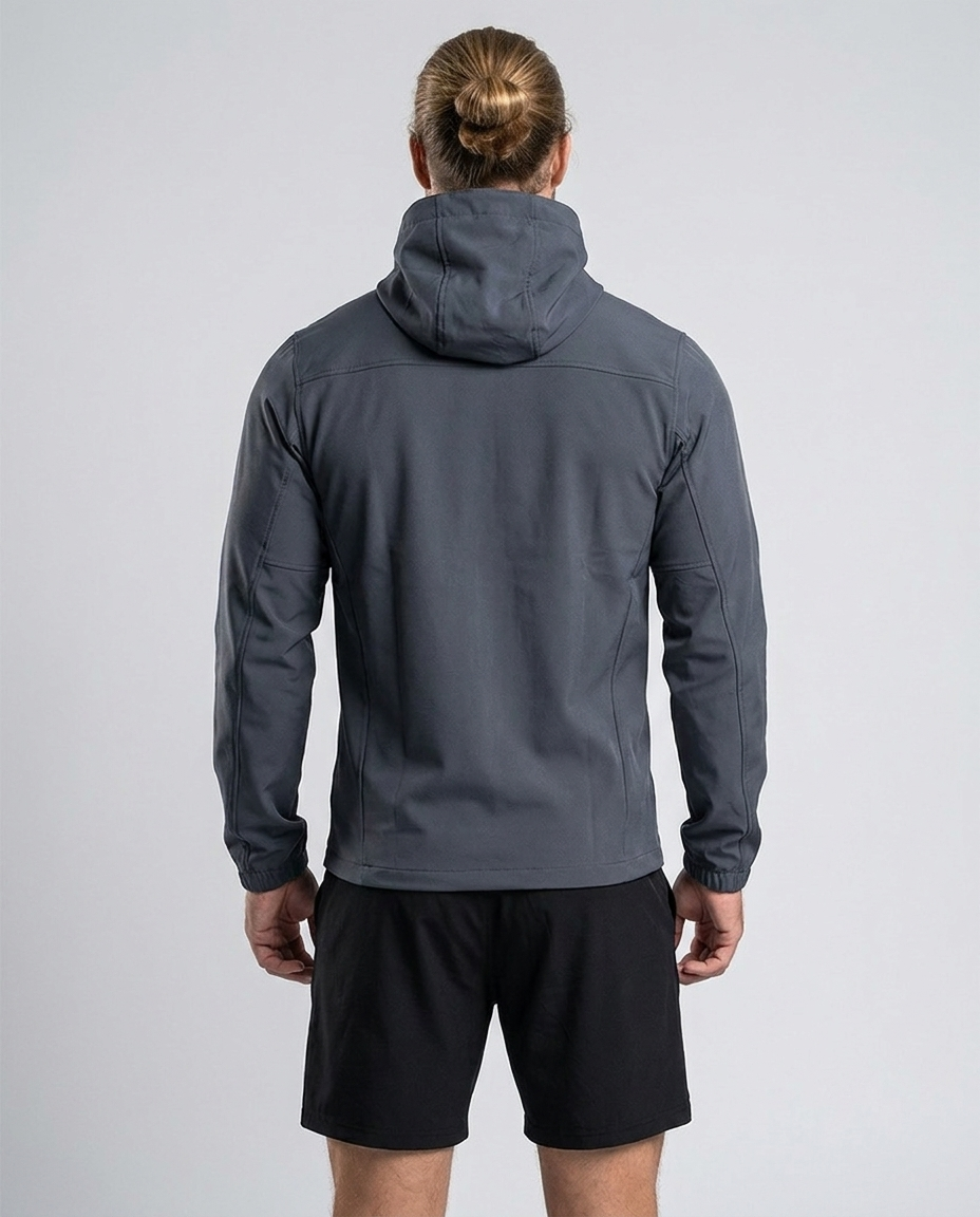 Fleece-Lined Athletic Hooded Full Zip Jacket-thumbmail-3