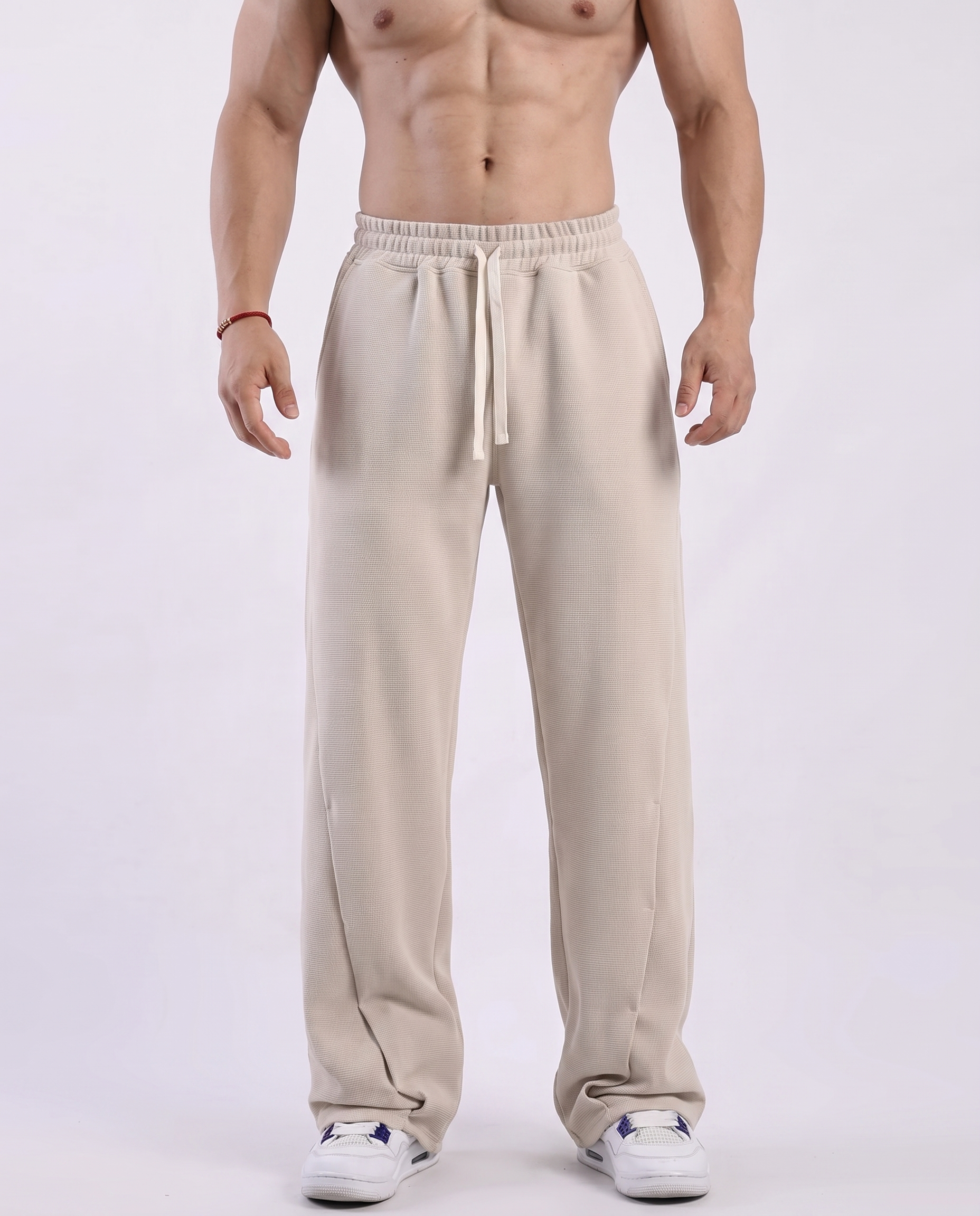 Jogginghose mit Waffelstruktur und lockerer Passform 