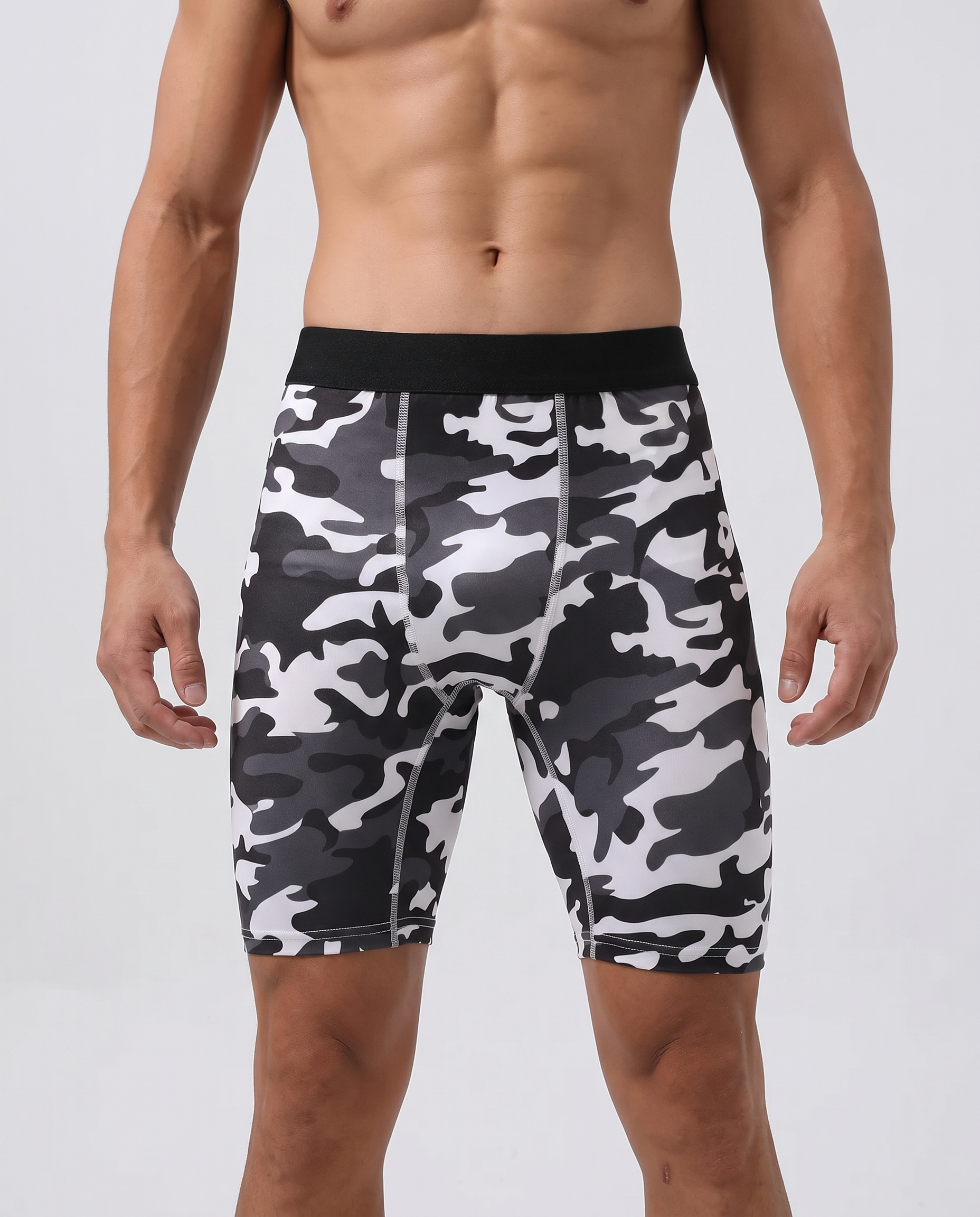 Pantalones cortos de compresión y alto rendimiento de 7" para hombre