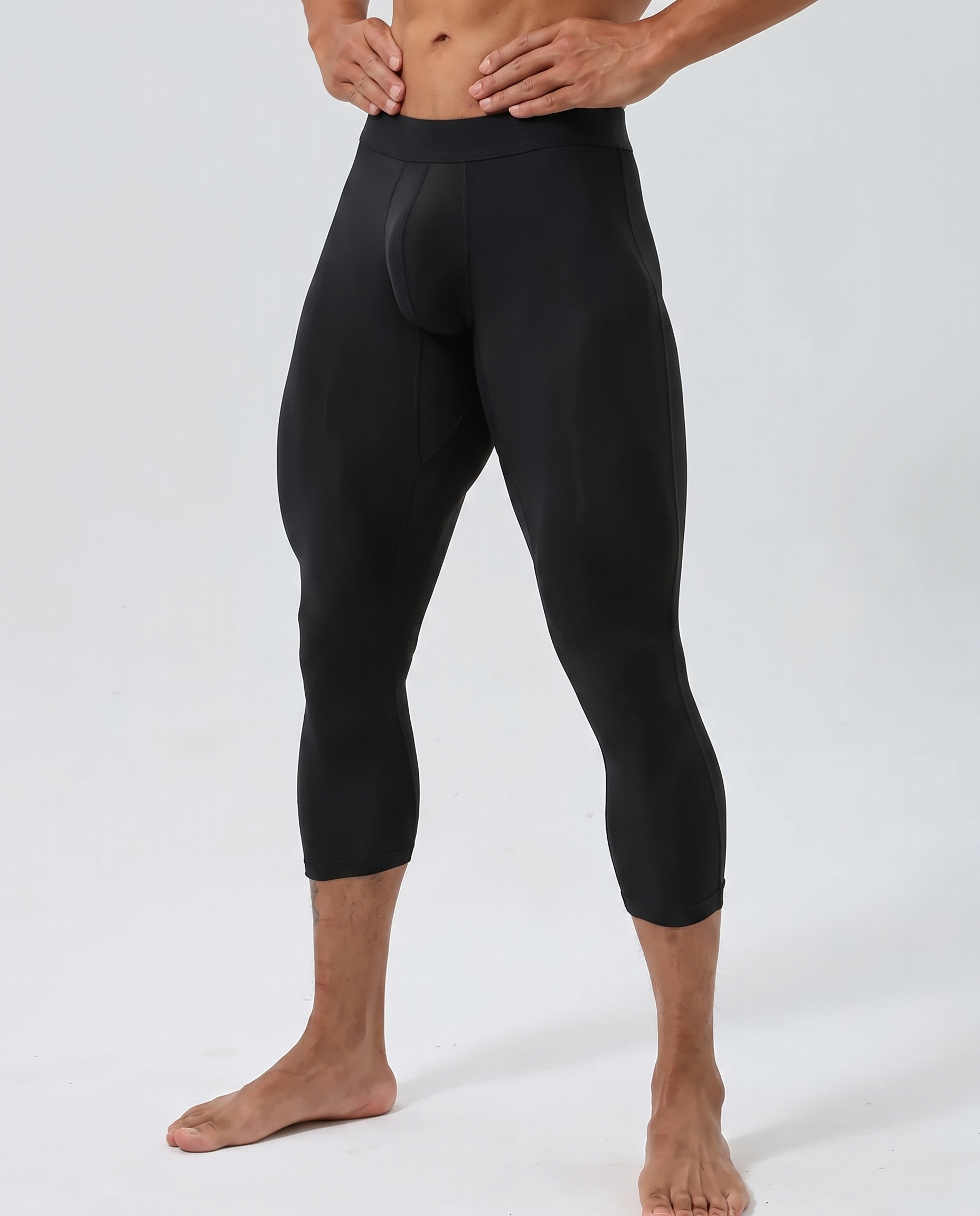Men’s 3/4 Lightweight Compression Training Leggings