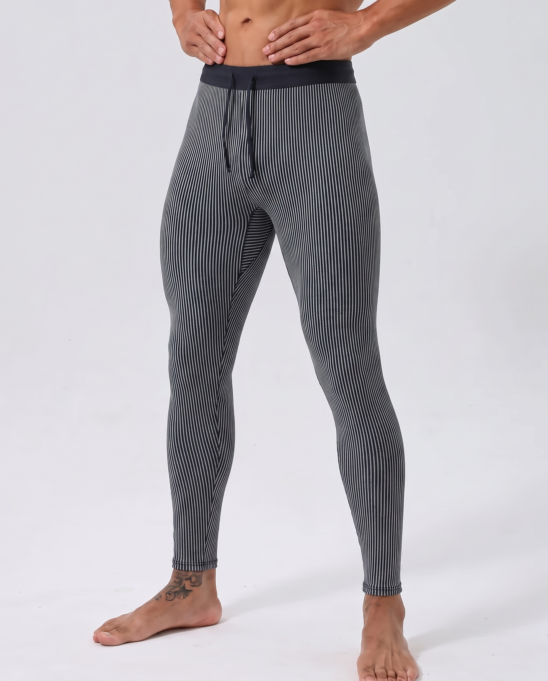 Pro Compression Laufleggings mit Reißverschlusstaschen 
