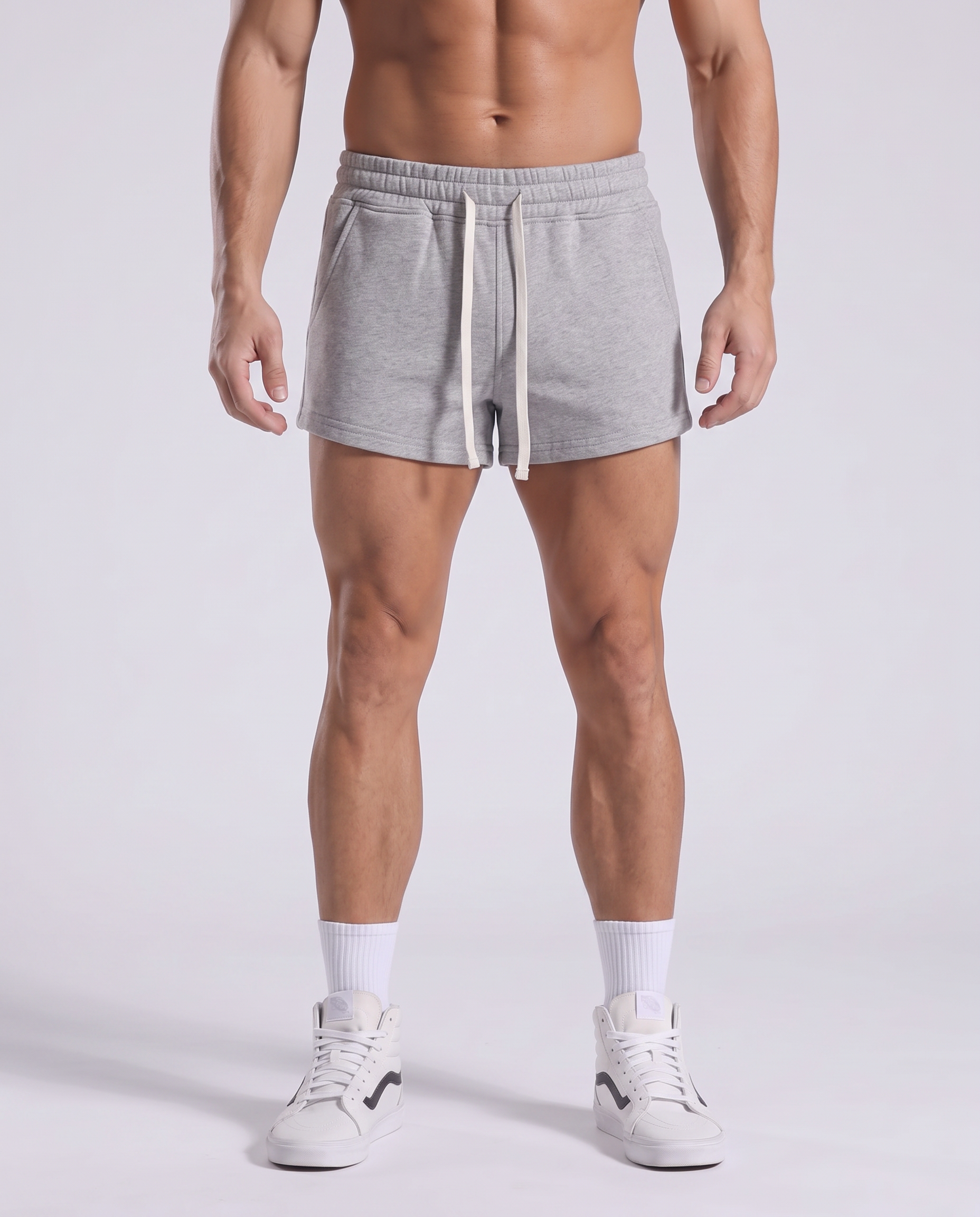 Shorts da uomo in cotone comfort con coulisse, cavallo interno da 2"-thumbmail-48
