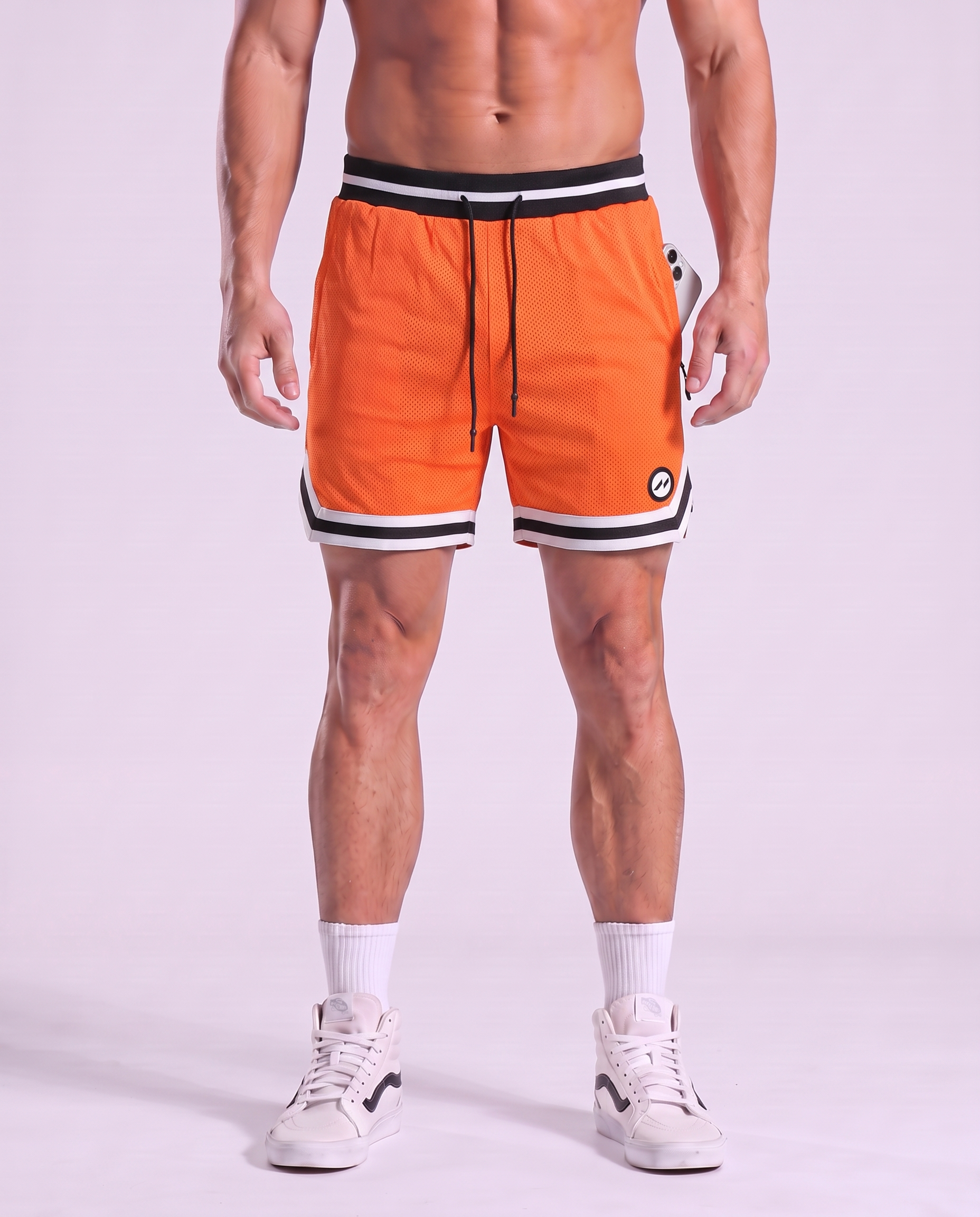 Gym To Street Mesh-Shorts, 6 Zoll 