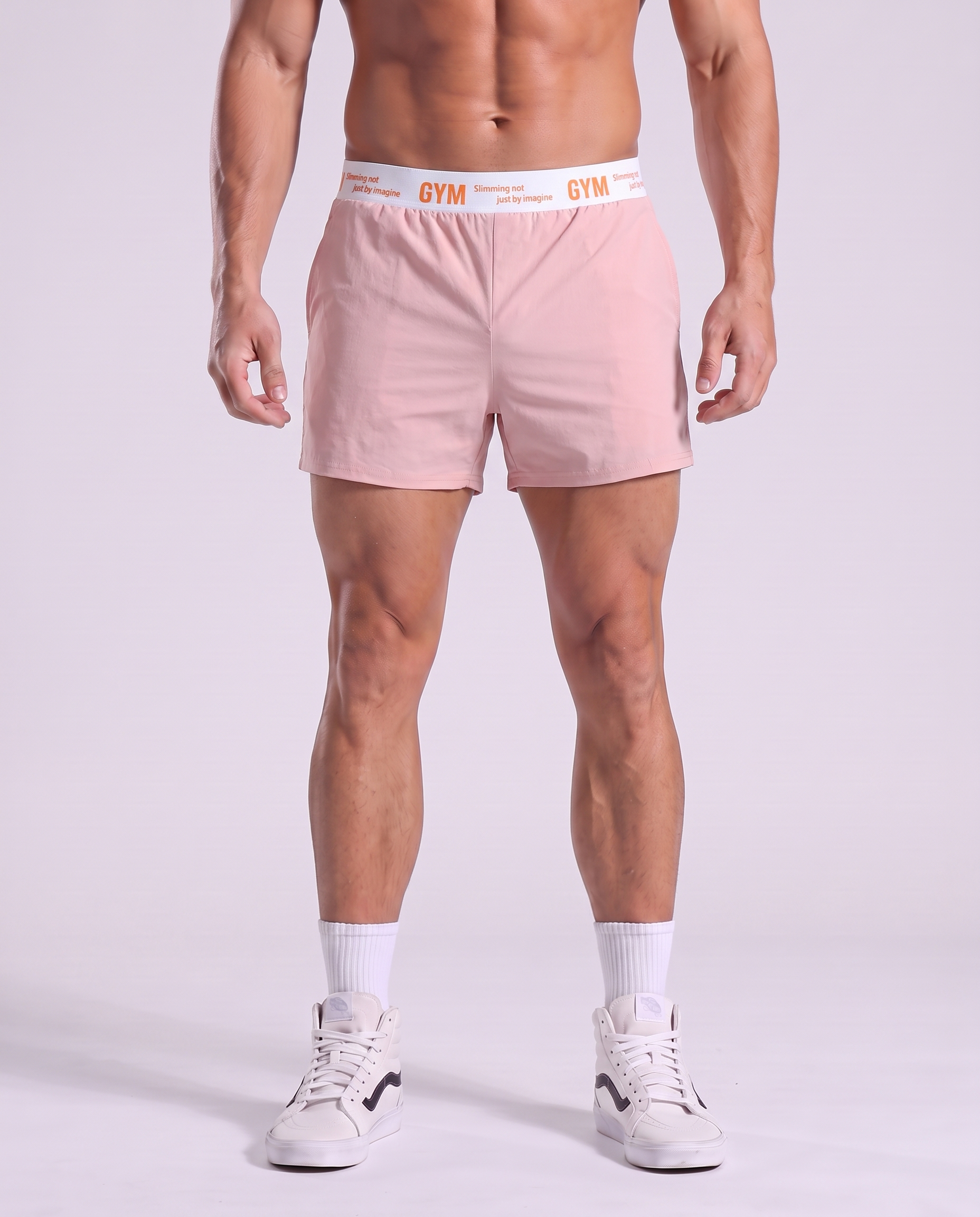 Herren 3" Trainingsshorts mit bedrucktem Bund
