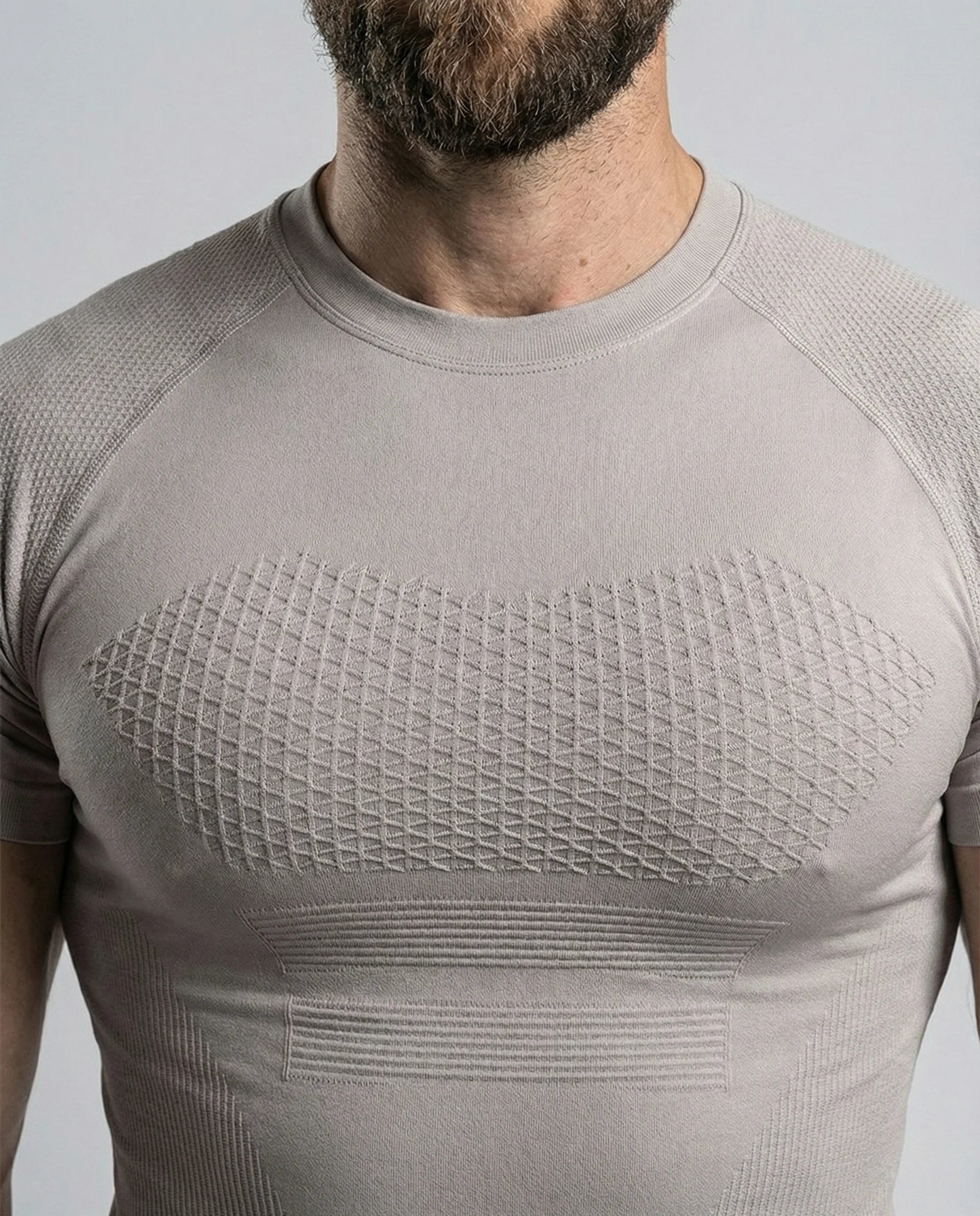 Camiseta de compresión ajustada de secado rápido y sin costuras -thumbmail-4