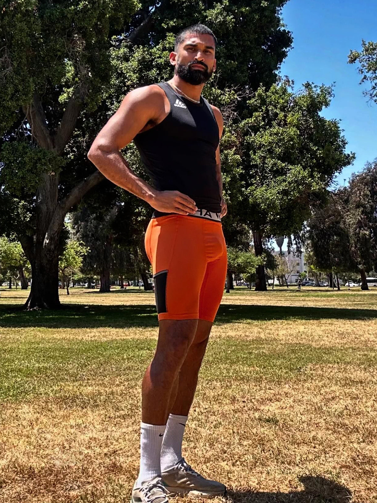 Compression 9" Short With Pockets - Ahaselected