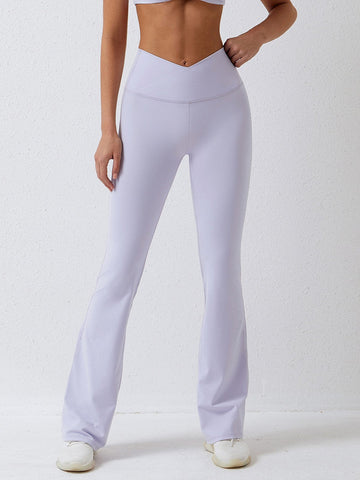 Cozy Flare Cross Waist Pants