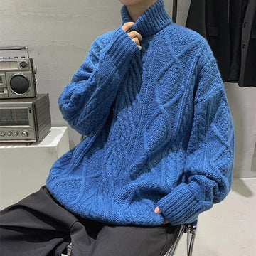 Winter Turtleneck Twist Sweater